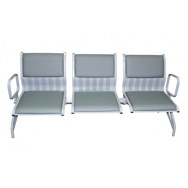 Секция с широким посадочным местом, 3-х местная с подлокотниками