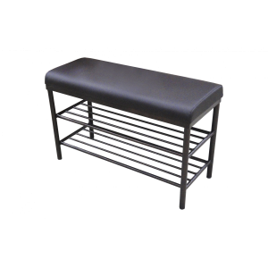 Банкетка мягкая с двумя полками